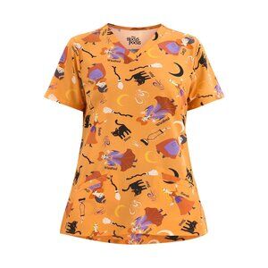 Hocus Pocus Women's Scrub Top NWT